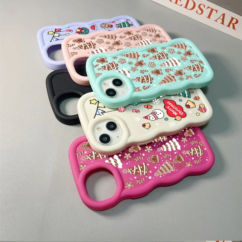 Niedliche Weihnachtsbaum Schneeflocke Hülle Samsung S25