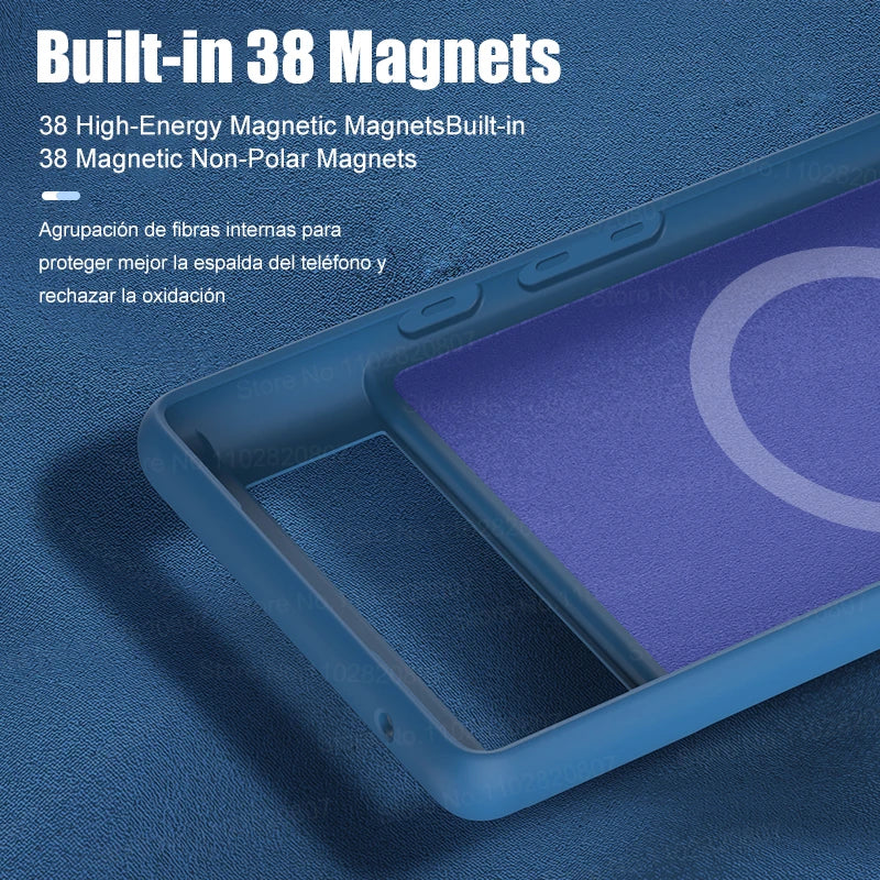 Luxus Flüssigsilikon Magnethülle Pixel