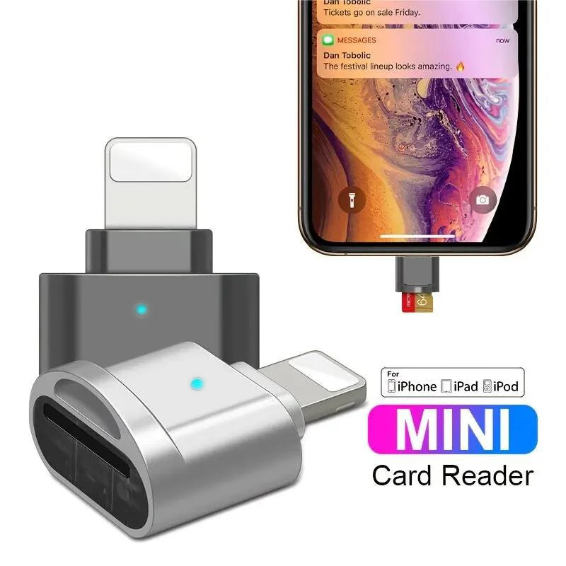 2er Lightning Mini SD/TF Kartenleser für Apple