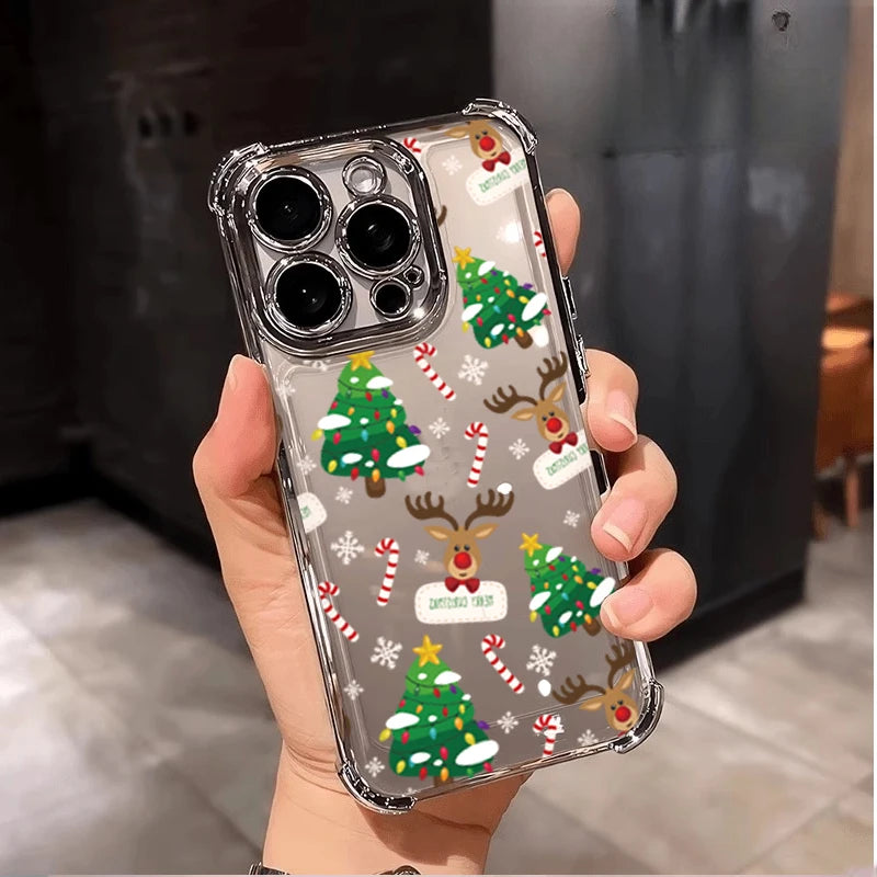 Winterliche Weihnachts TPU Silikonhuelle fuer Google Pixel 8 9 10 Schutz