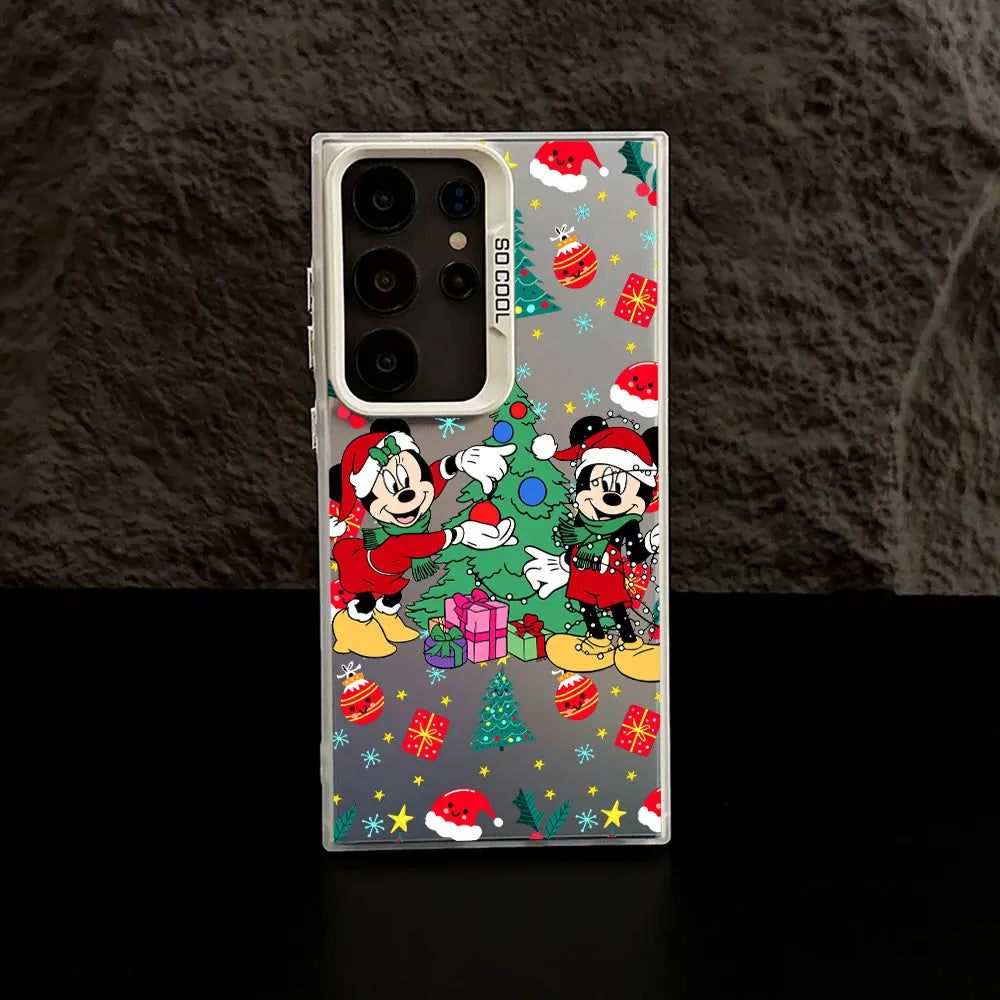 Mickey Minnie Weihnachts Handyhülle für Samsung S25