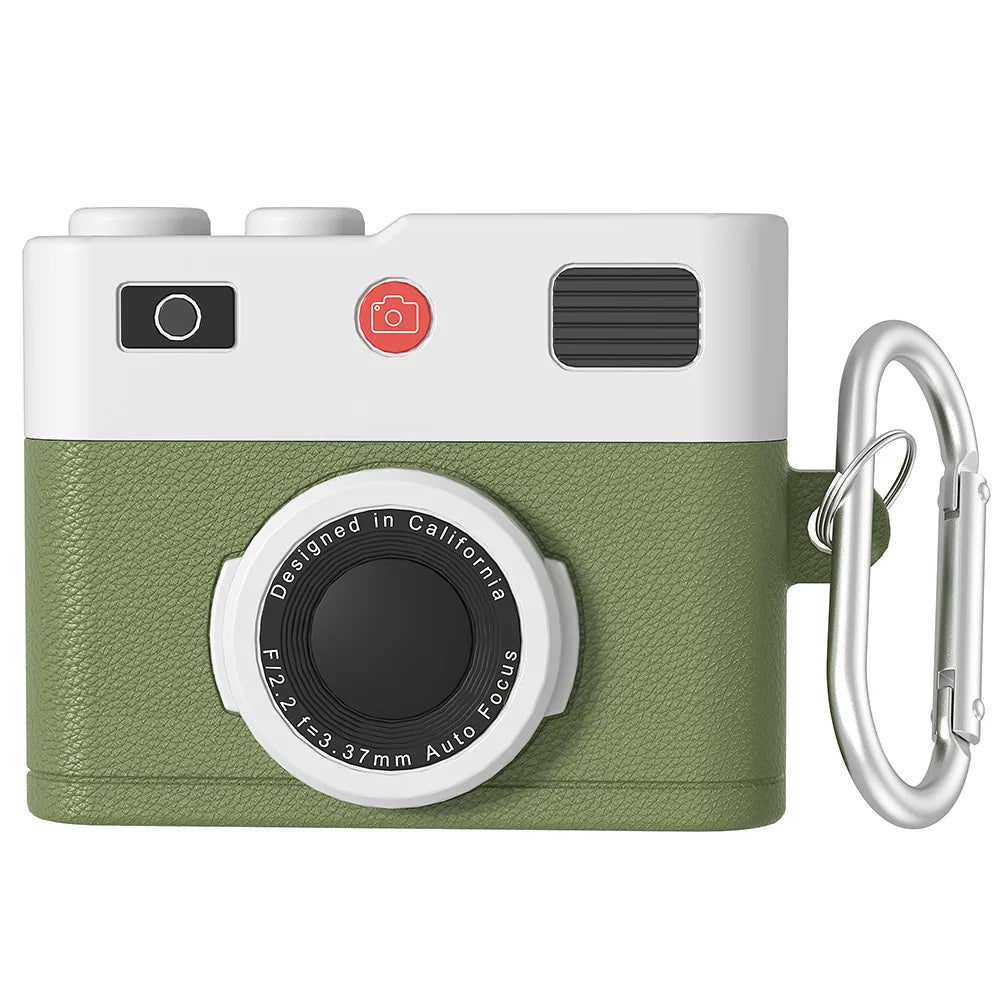 Retro camera design silicone case for AirPods Pro 3