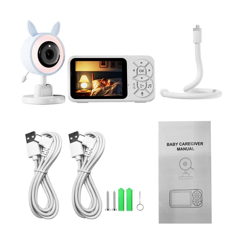 3,5 Zoll Baby Monitor RGB Nachtlicht Nachtsicht