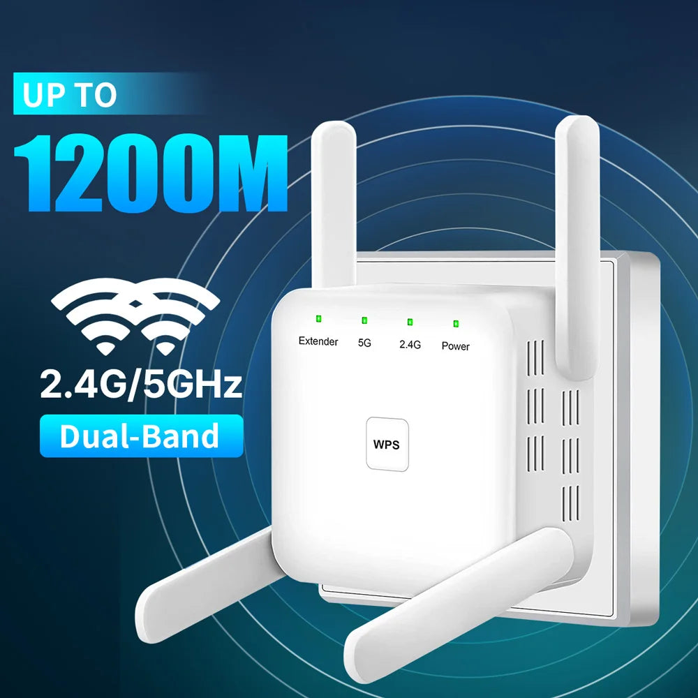WLAN Verstärker 1200Mbps 5GHz Repeater Dualband