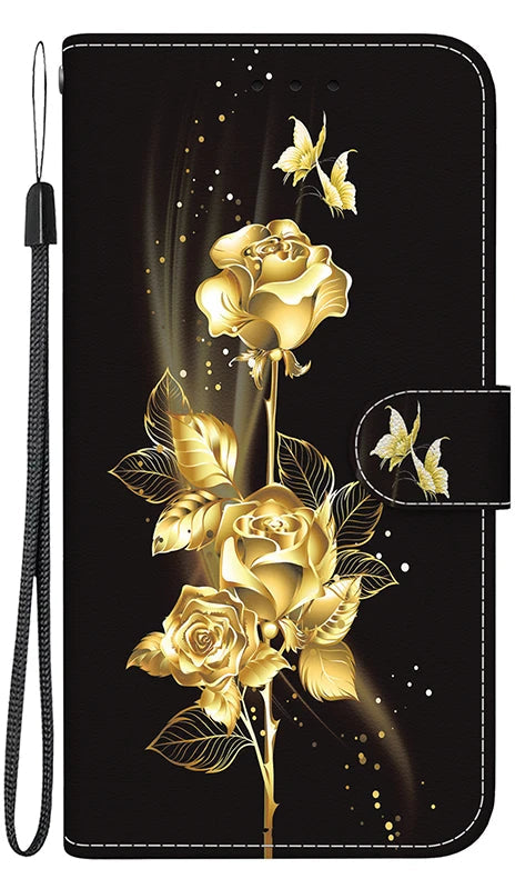 Stand Flip Wallet Case for Samsung Galaxy S25 Cartoon