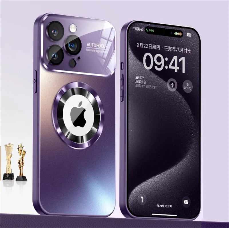 Luxus Matte Magnetische Hülle für iPhone 17