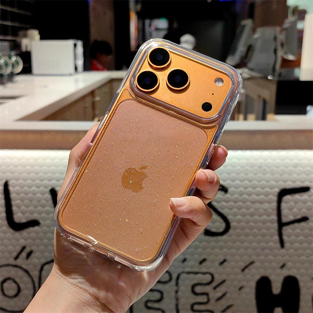 Glitzer Silikon TPU Hülle iPhone Pro Max