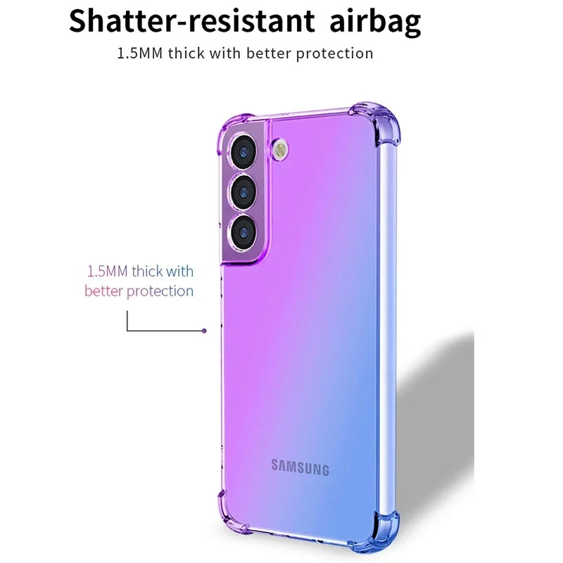 Gradient TPU Airbag Hülle für Samsung Galaxy S25