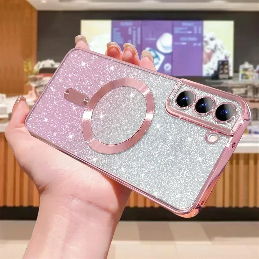 Glitzer TPU Hülle mit Farbverlauf für Galaxy S-Serie