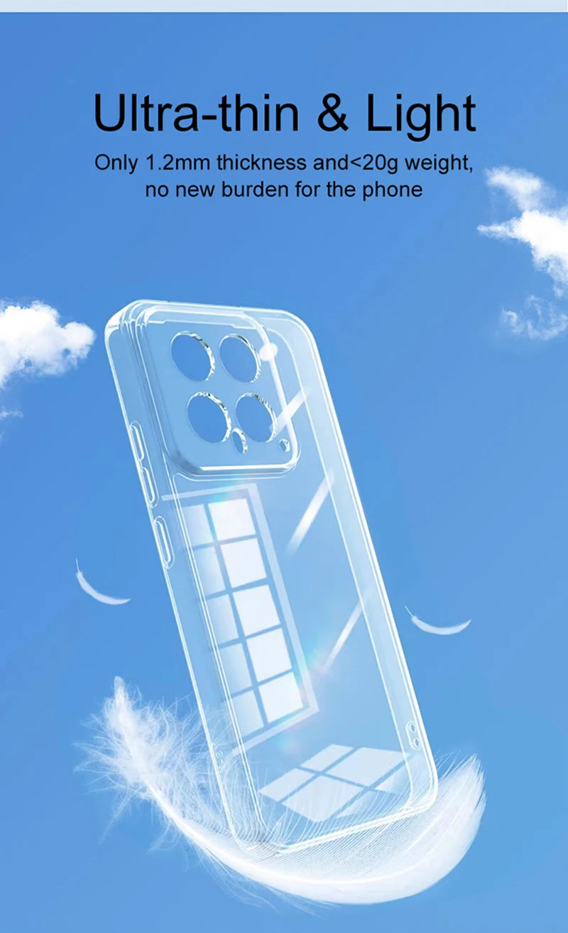 Klare Silikonhülle für Xiaomi Mi 14/13/12 Serie