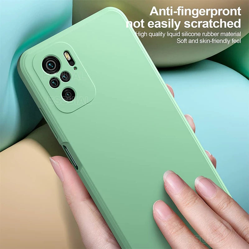 Quadratische Silikonhülle Redmi Note 10 Pro