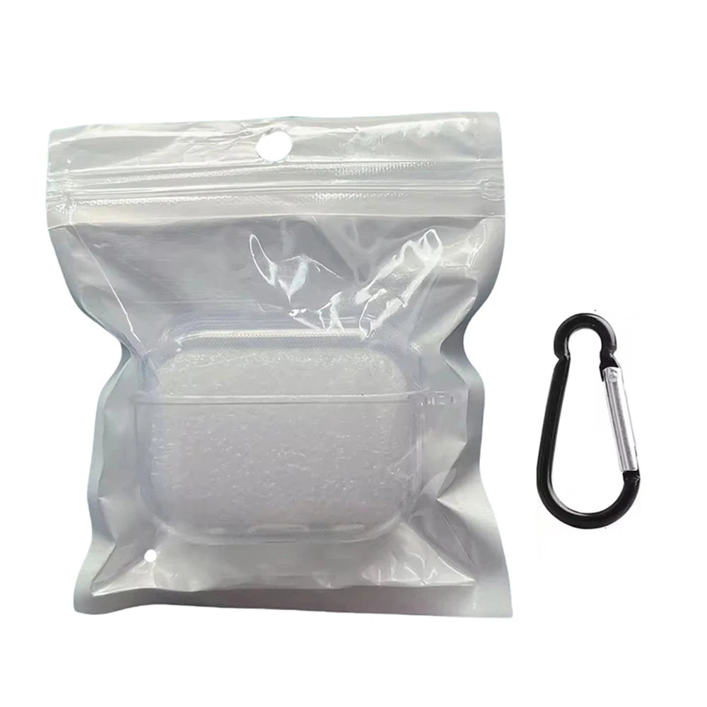 Transparent AirPods case with key ring