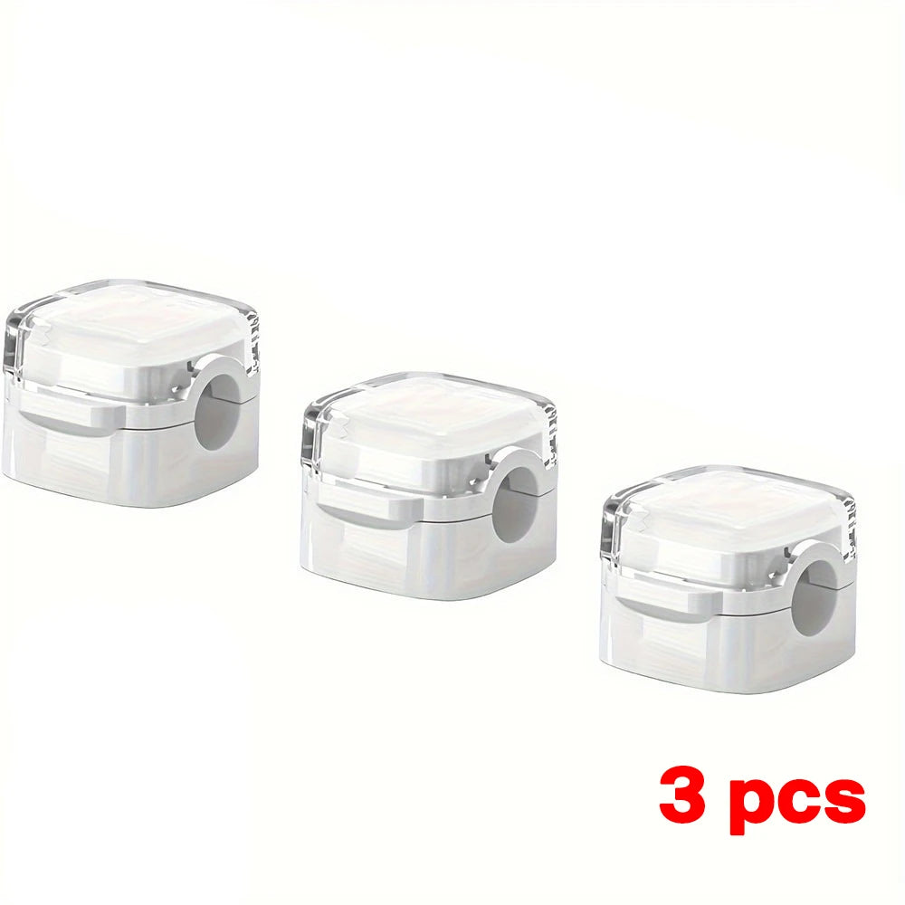 Magnetic cable clips for desk and office