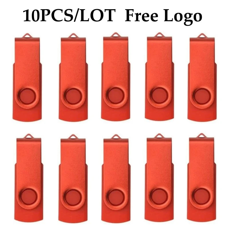 10 Stück USB 2.0 Stick 4–64GB mit Logo