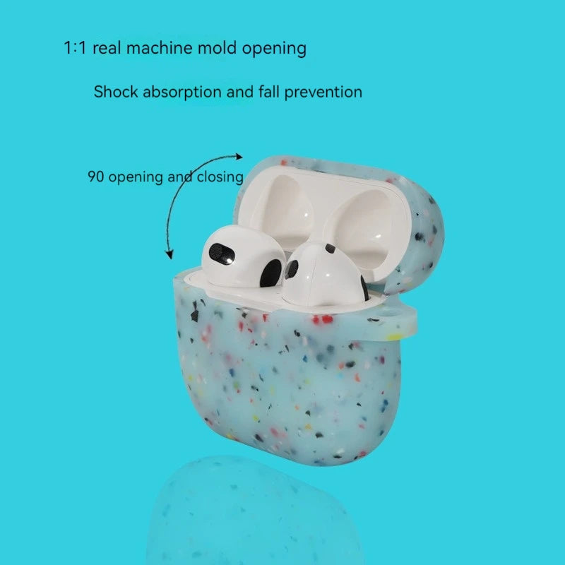 Leuchtende Silikonhülle für AirPods mit Anhänger