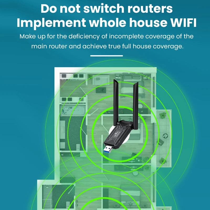 300Mbps USB WiFi Repeater für langes Signal