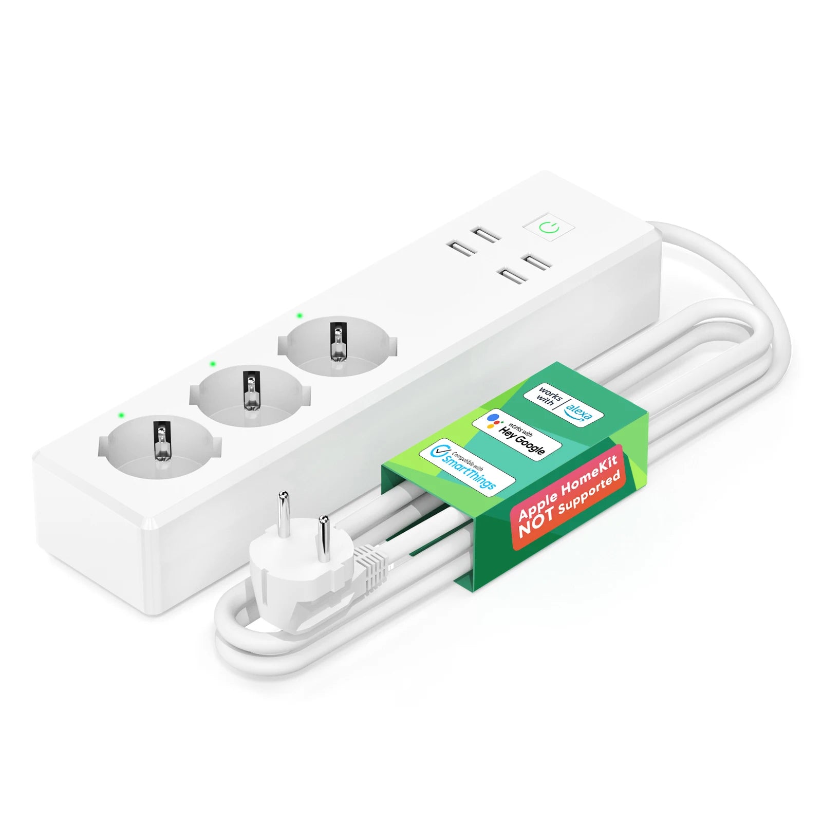 Smart Power Strip EU/UK mit Wi-Fi und Smart-Steuerung