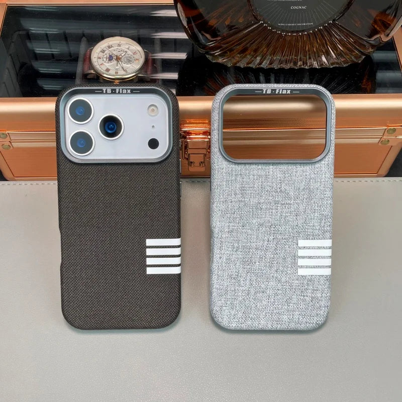 MagSafe Flachs Gewebe Hülle für iPhone 17 Pro Max
