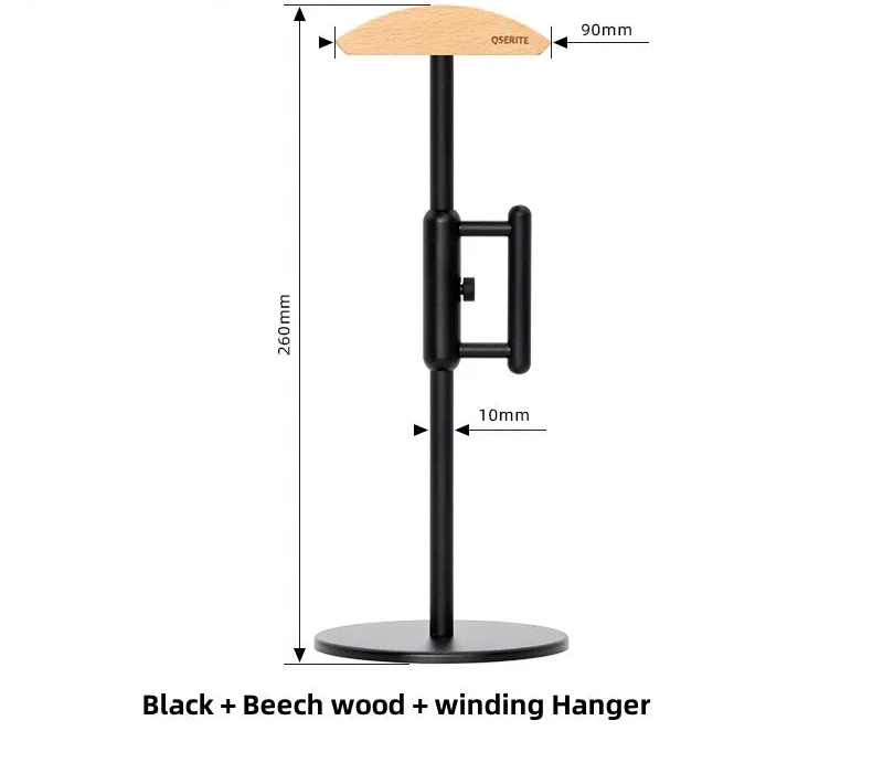 Minimalistischer Kopfhörerhalter aus Walnussholz
