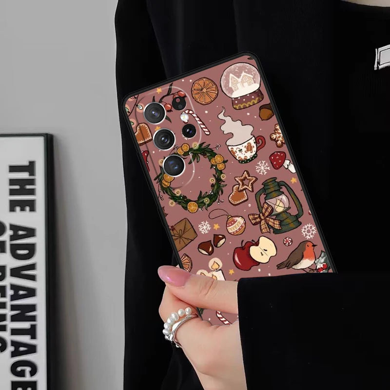 Weihnachts-Cartoon Hülle Samsung S25 Ultra