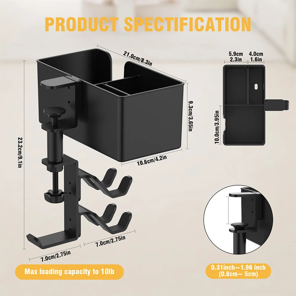 Multifunktionaler 5-in-1 Schreibtischhalter für Gaming