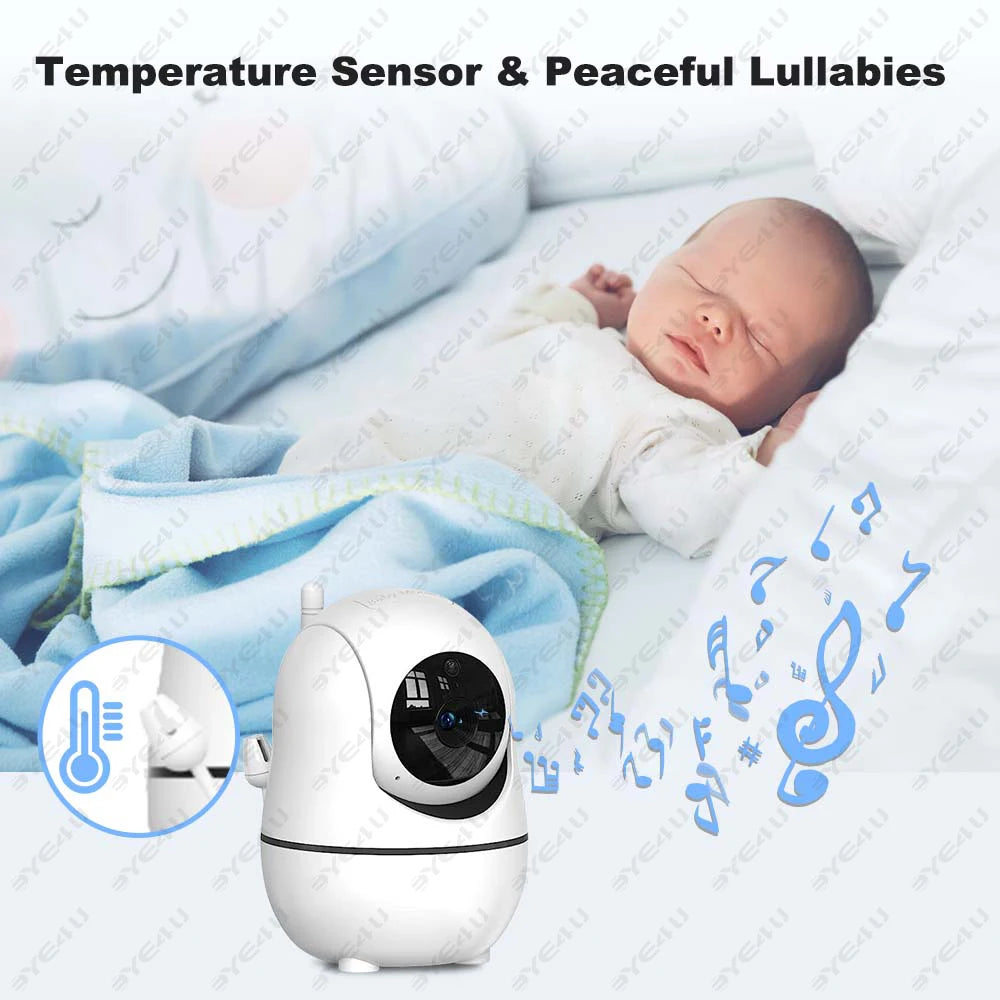 5 Zoll Baby Monitor PTZ Kamera mit Temperatur & Lieder