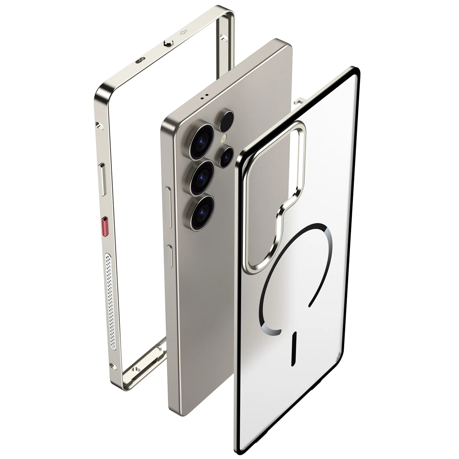 Magnetische Metallrahmen Hülle für Samsung S25 Ultra