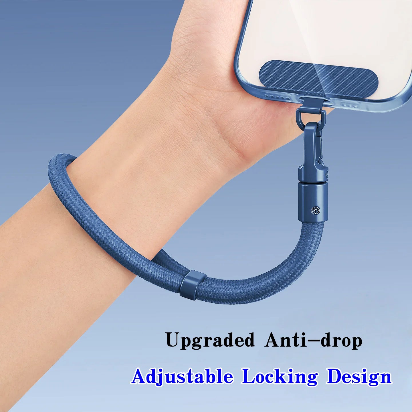 Kurzes Handy-Lanyard mit Anti-Drop-System, verstellbar