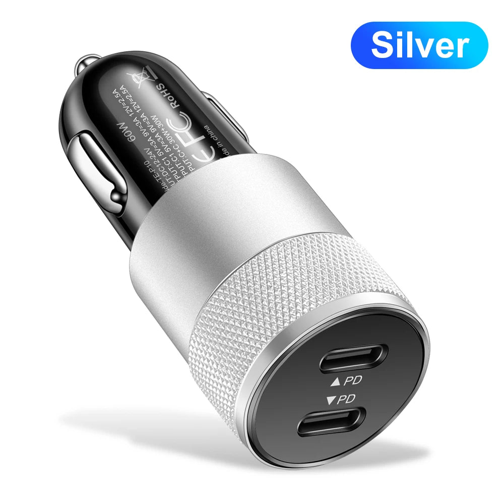 PD QC Schnellladegerät mit Zugring Auto Ladegerät