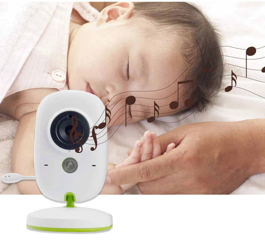 Video Babyphone 2" Kamera mit Nachtsicht & Musik
