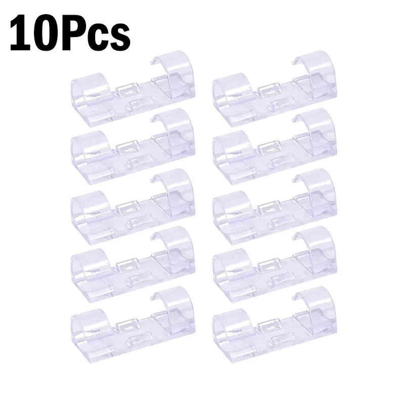 Self-adhesive cable clips, 1-60 pieces, for organization