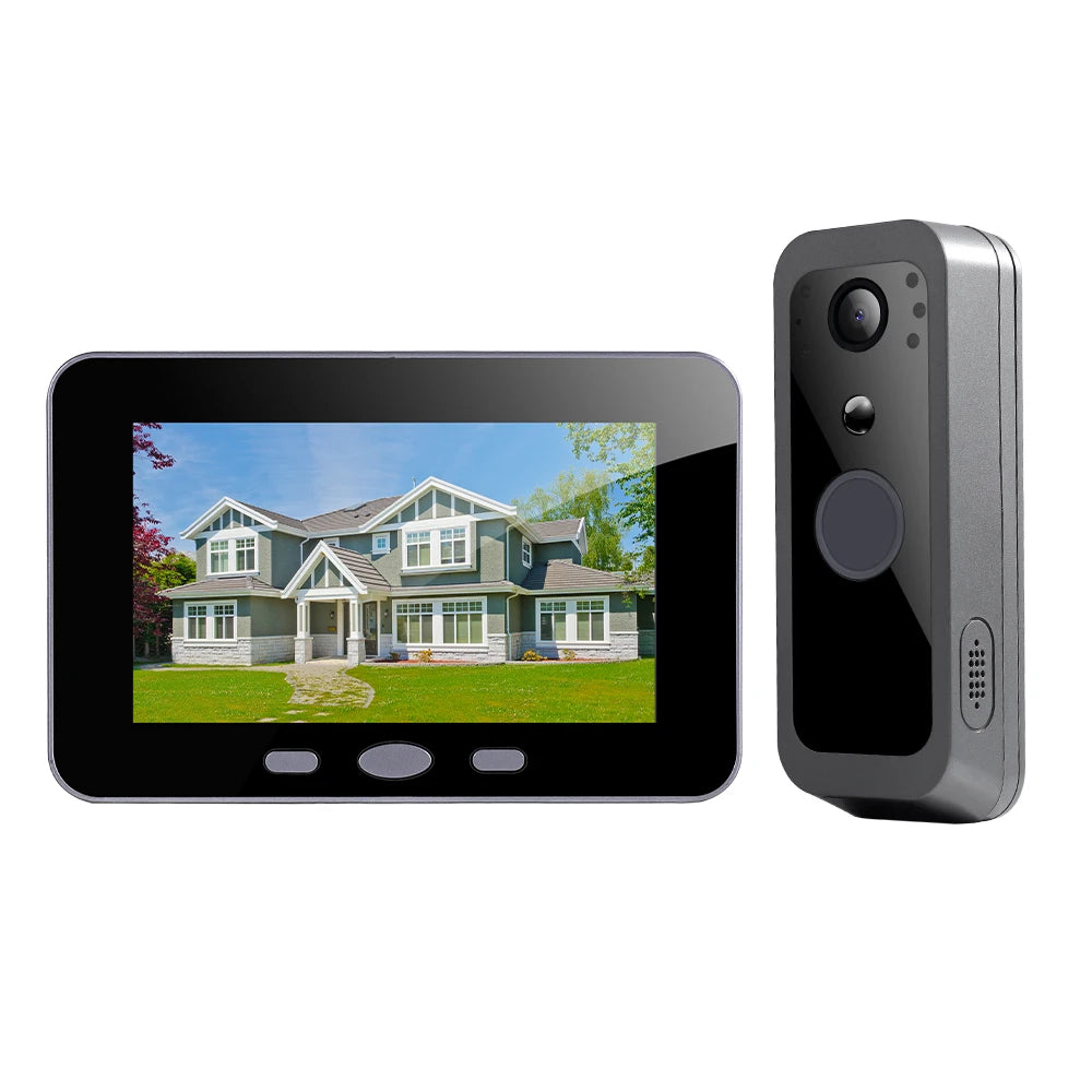 Drahtlose Video-Türklingel 4" LCD Bewegungserkennung