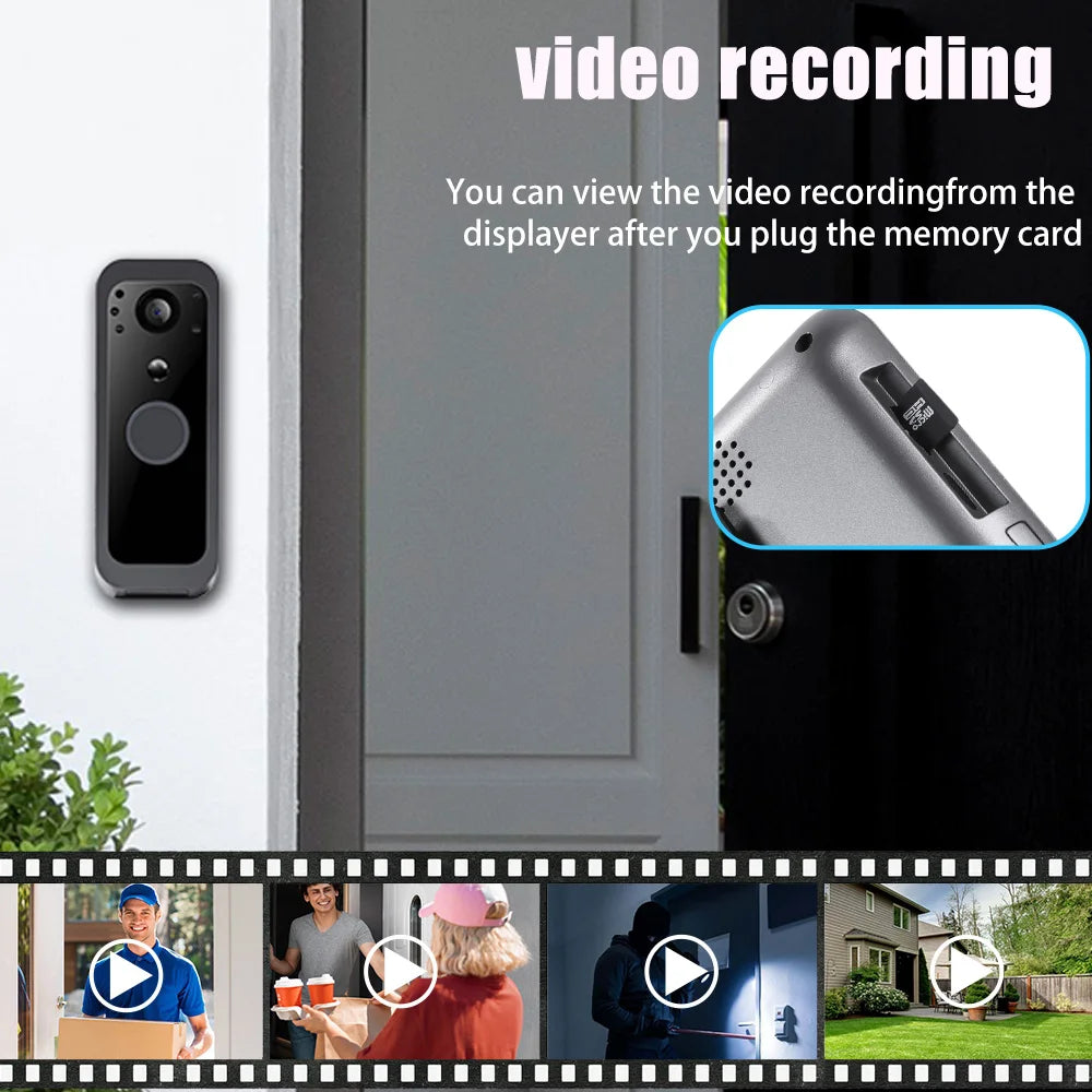 Drahtlose Video-Türklingel 4" LCD Bewegungserkennung
