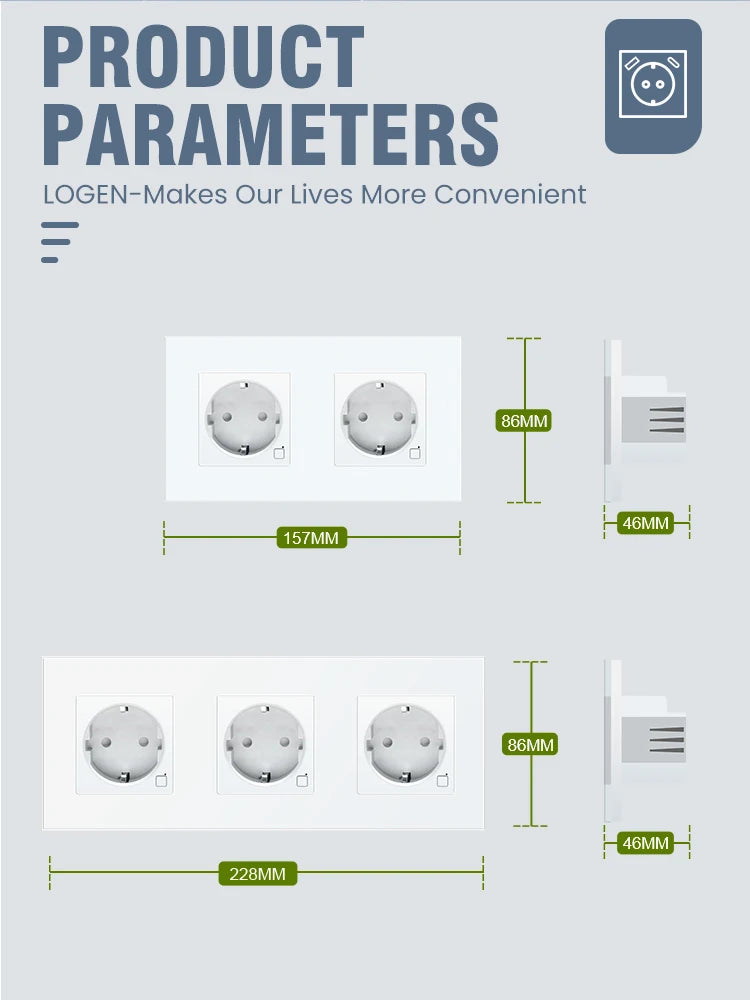 Smart WLAN Steckdose EU USB Typ-C Timer Alexa
