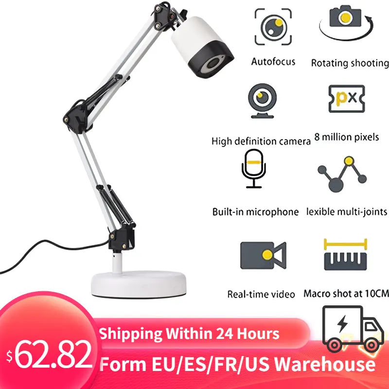 2-in-1 Dokumentenscanner mit Webcam und LED Licht A3