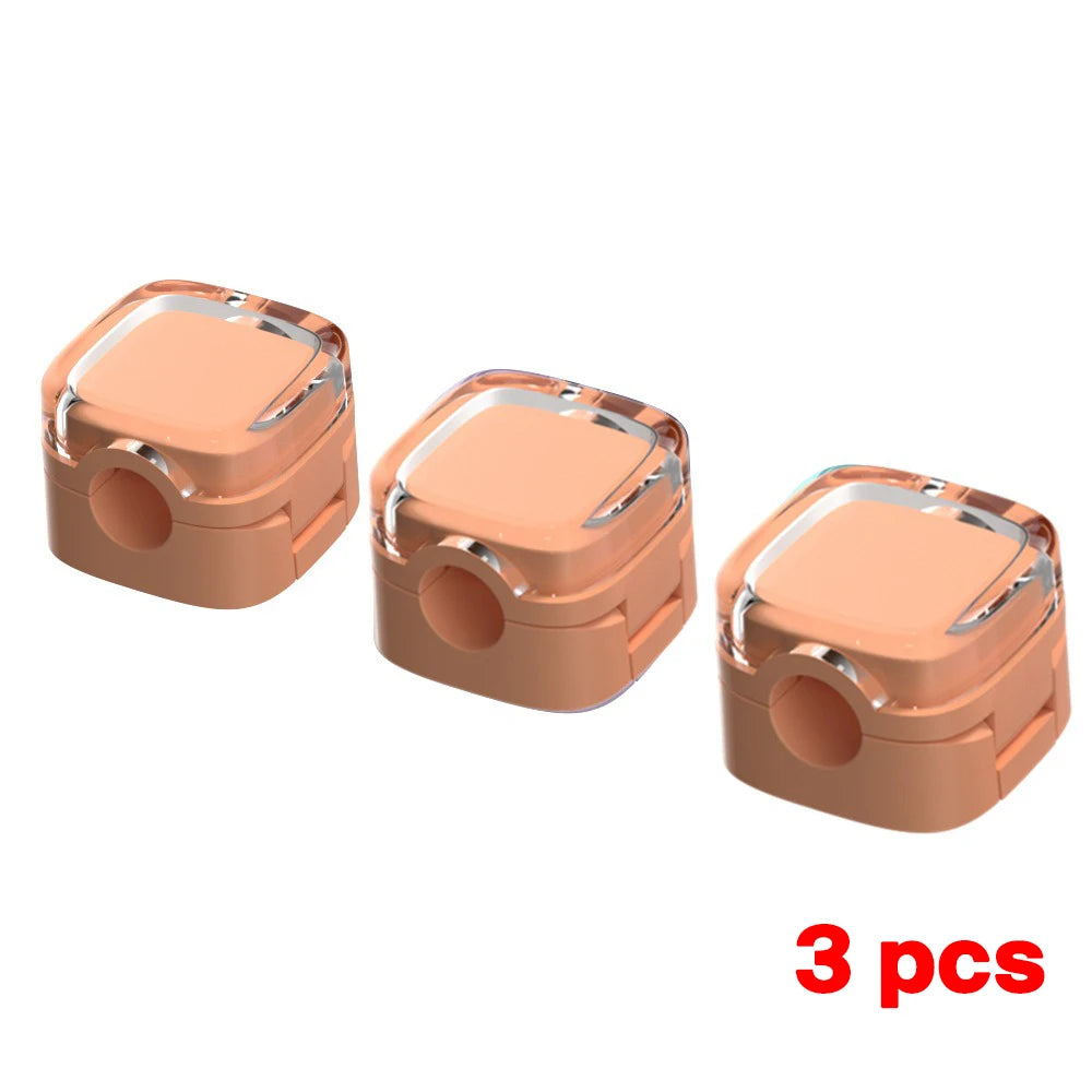 Magnetic USB cable clips, 6-piece organizer