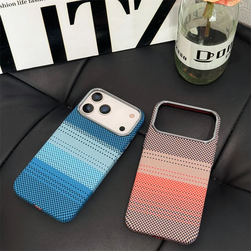 Carbon Farbverlauf Hülle für iPhone 17 Pro Max