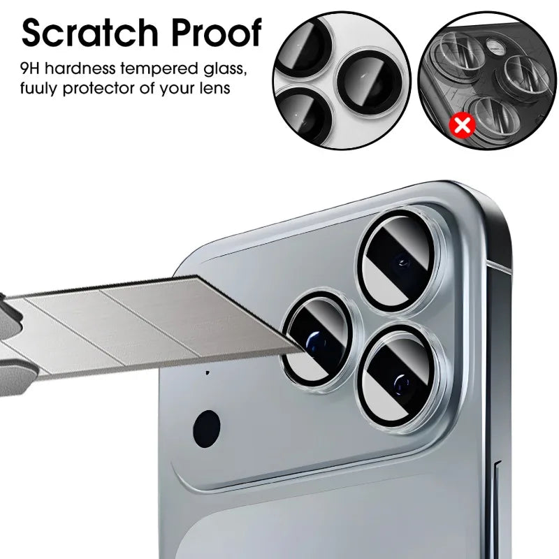 Clear camera lens protector for iPhone 17 series