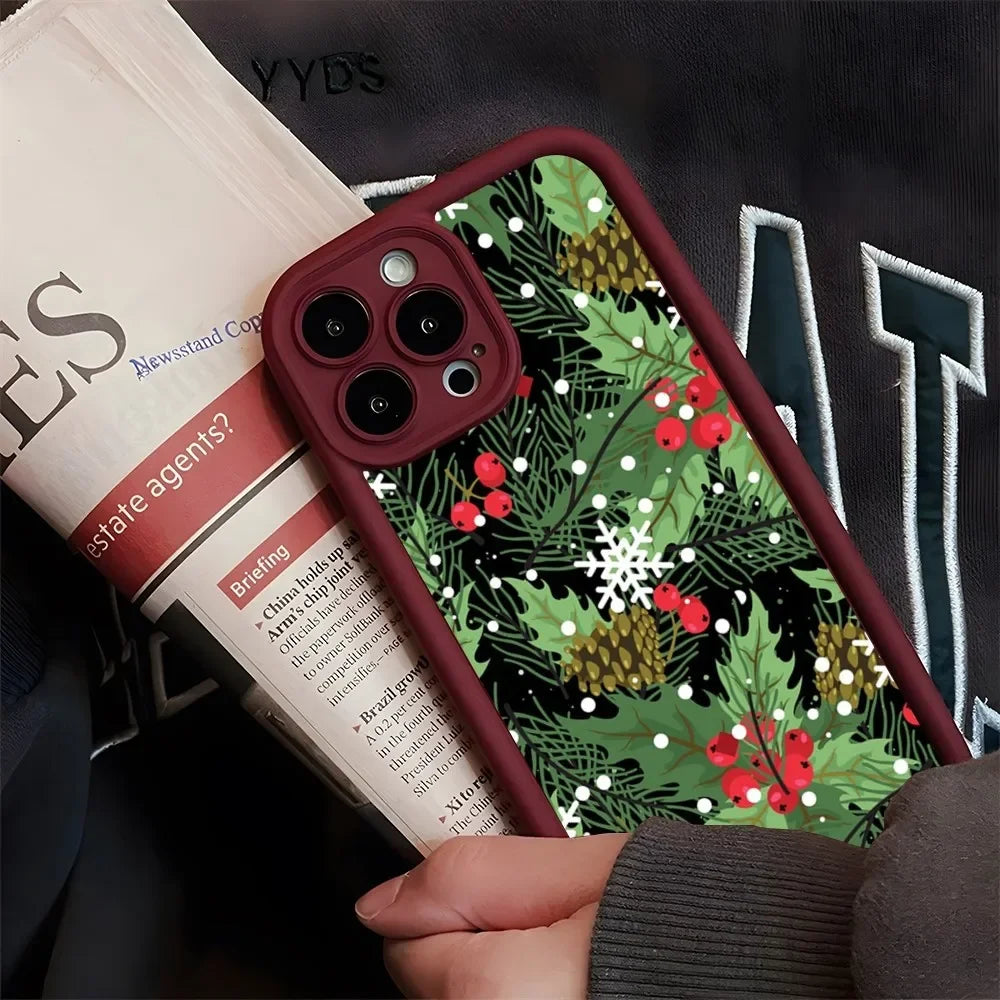 Weihnachts Silikonhülle für iPhone 16 Pro Max