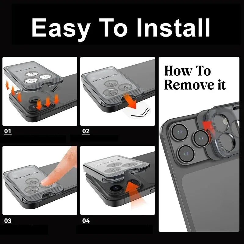 Clear camera lens protector for iPhone 17 series