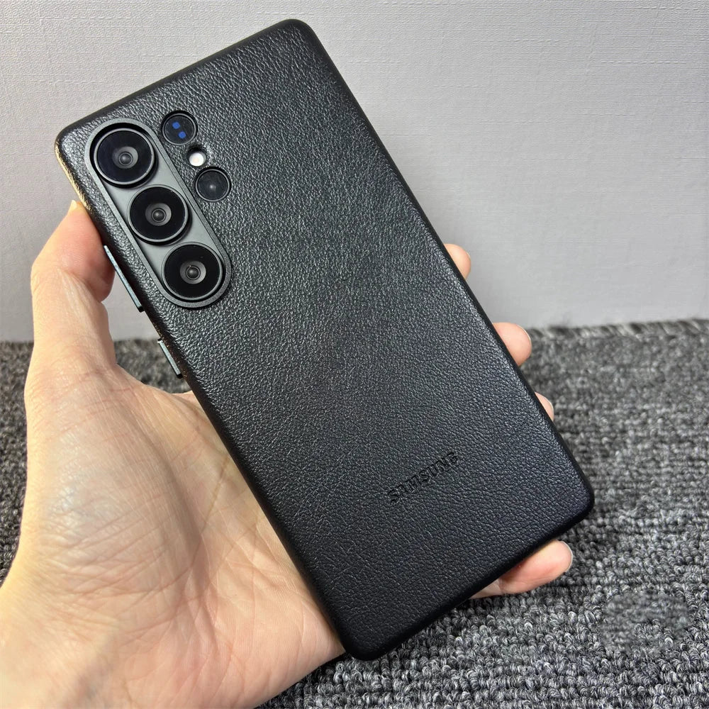 Lederhülle für Samsung S25 Ultra Magnetisch Qi