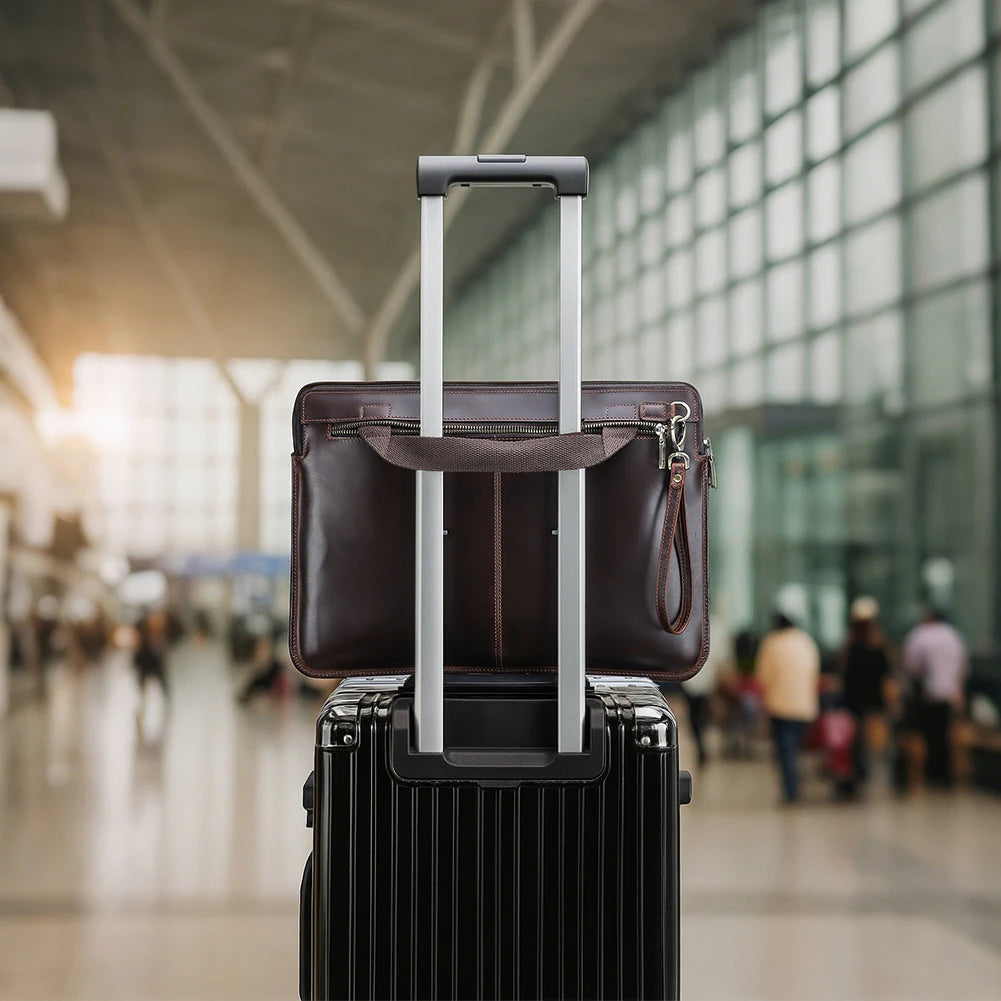 Echtleder Laptop Tasche 16 Zoll Herren MacBook Dell ASUS