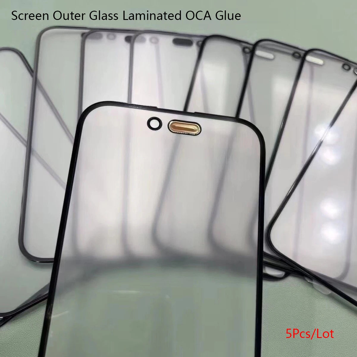 Set of 5 iPhone 17 Pro Max front glass replacement film