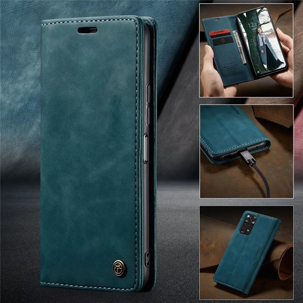 Matte Lederhülle für Xiaomi Mi 9T 10T 11T 12T Pro Lite 5G Redmi Note 8 9S 10 11 11S 12Pro Wallet Flip Cover Poco X5 F3 M3 Pro