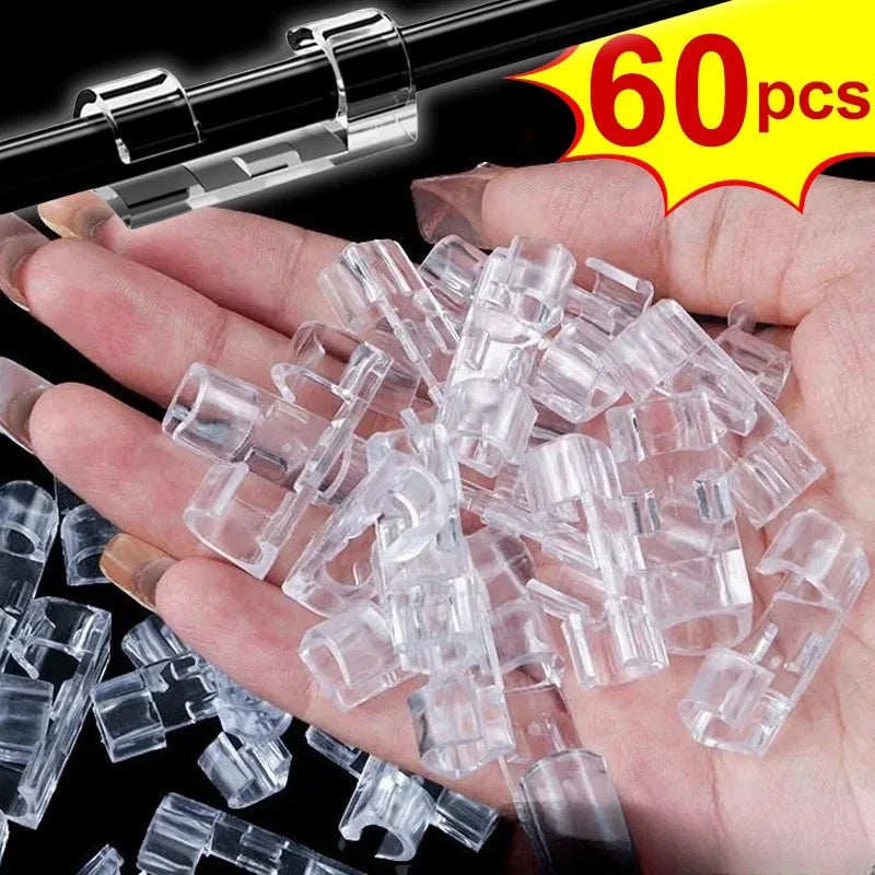 Selbstklebende Kabelclips 1–60 Stück für Ordnung
