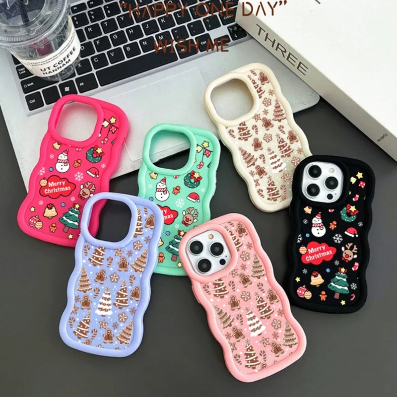 Niedliche Weihnachtsbaum Schneeflocke Hülle Samsung S25