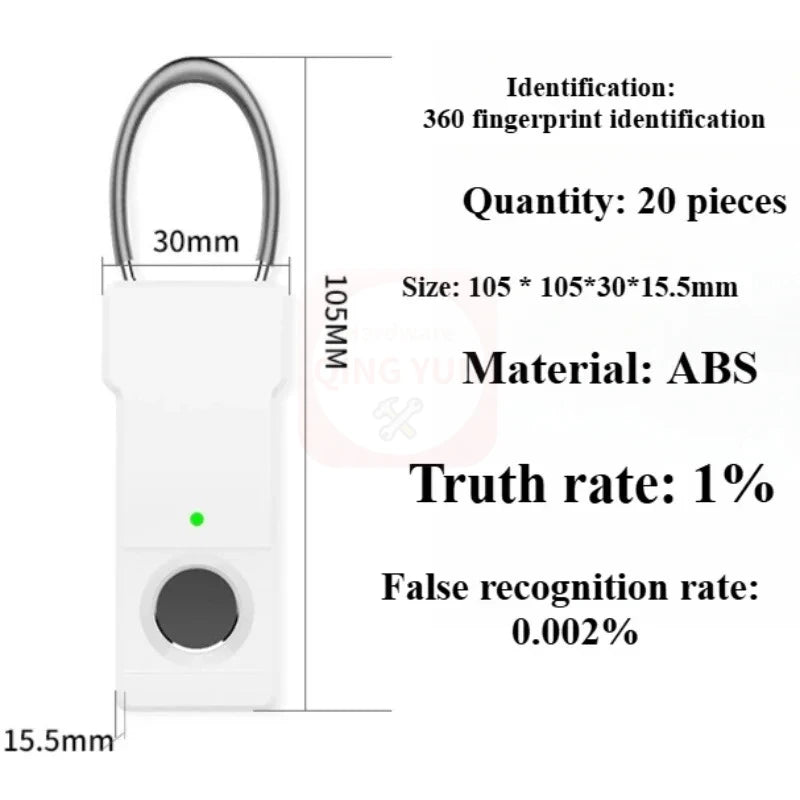 Bluetooth Fingerabdruck Gepäck Vorhängeschloss