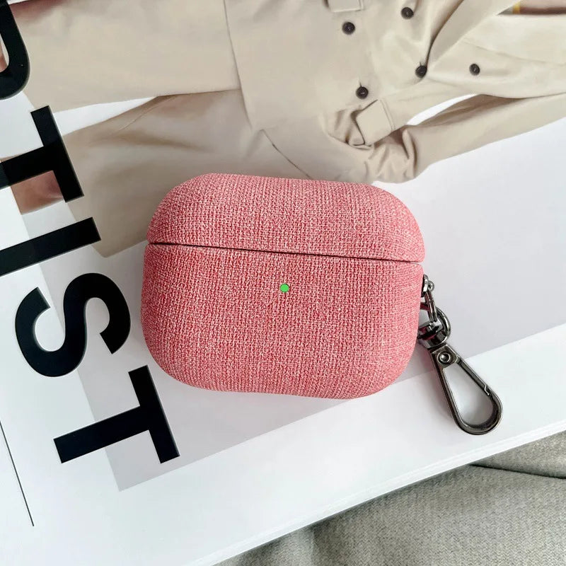 Hülle für AirPods Pro 3–4 Stoffmuster Luxusschutzhülle