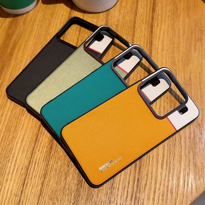 Xiaomi 15 Pro Lederhülle mit Doppel-Pigment & Objektivschutz