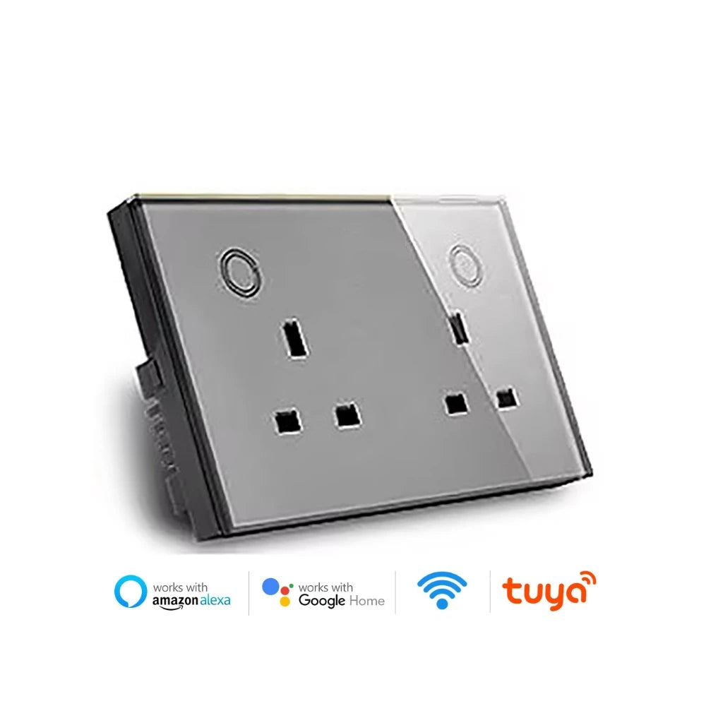 Smarte WLAN-Steckdose UK Dual mit USB-C 20W
